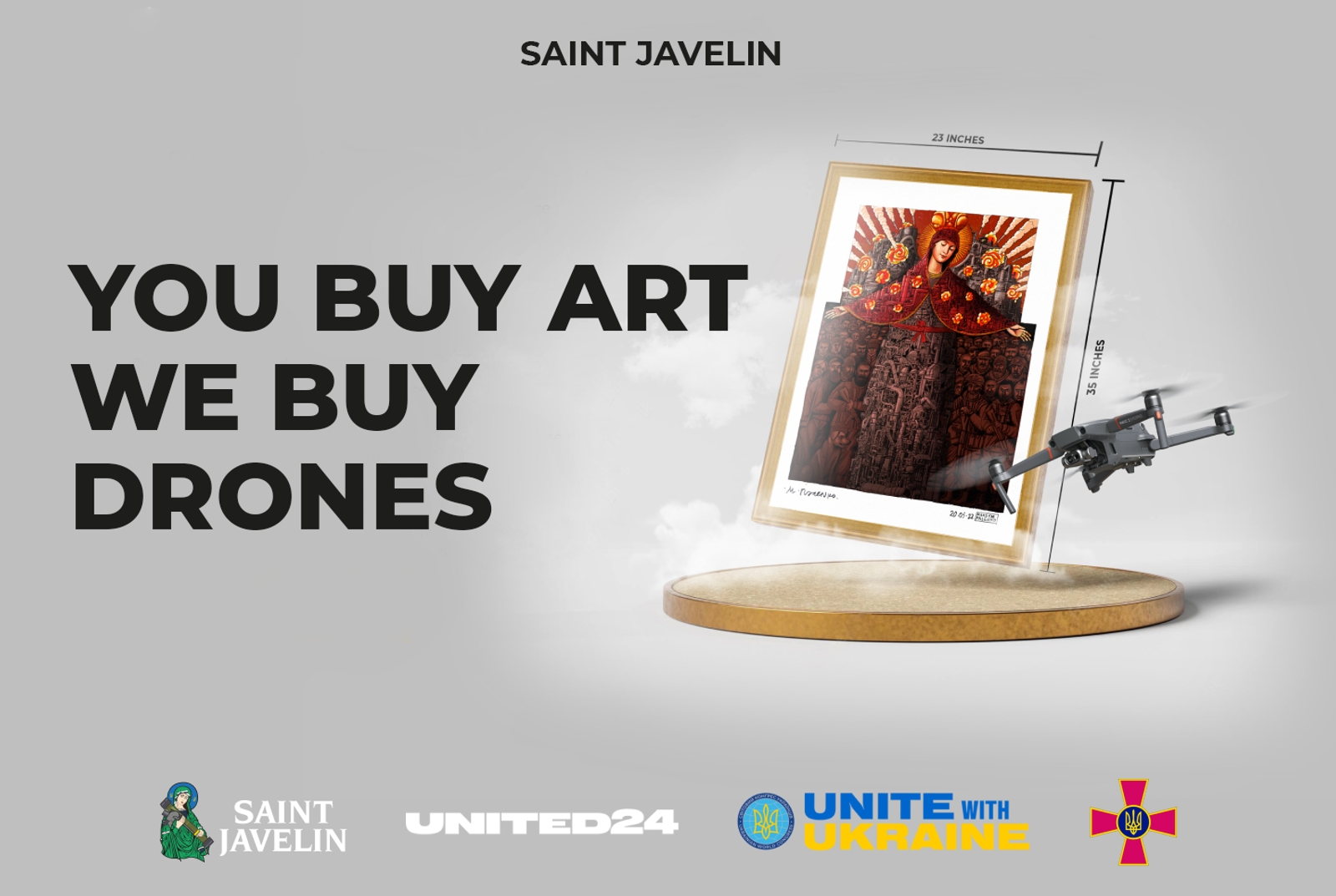 Saint Javelin підтримує UNITED24 та фандрейзить на дрони для України