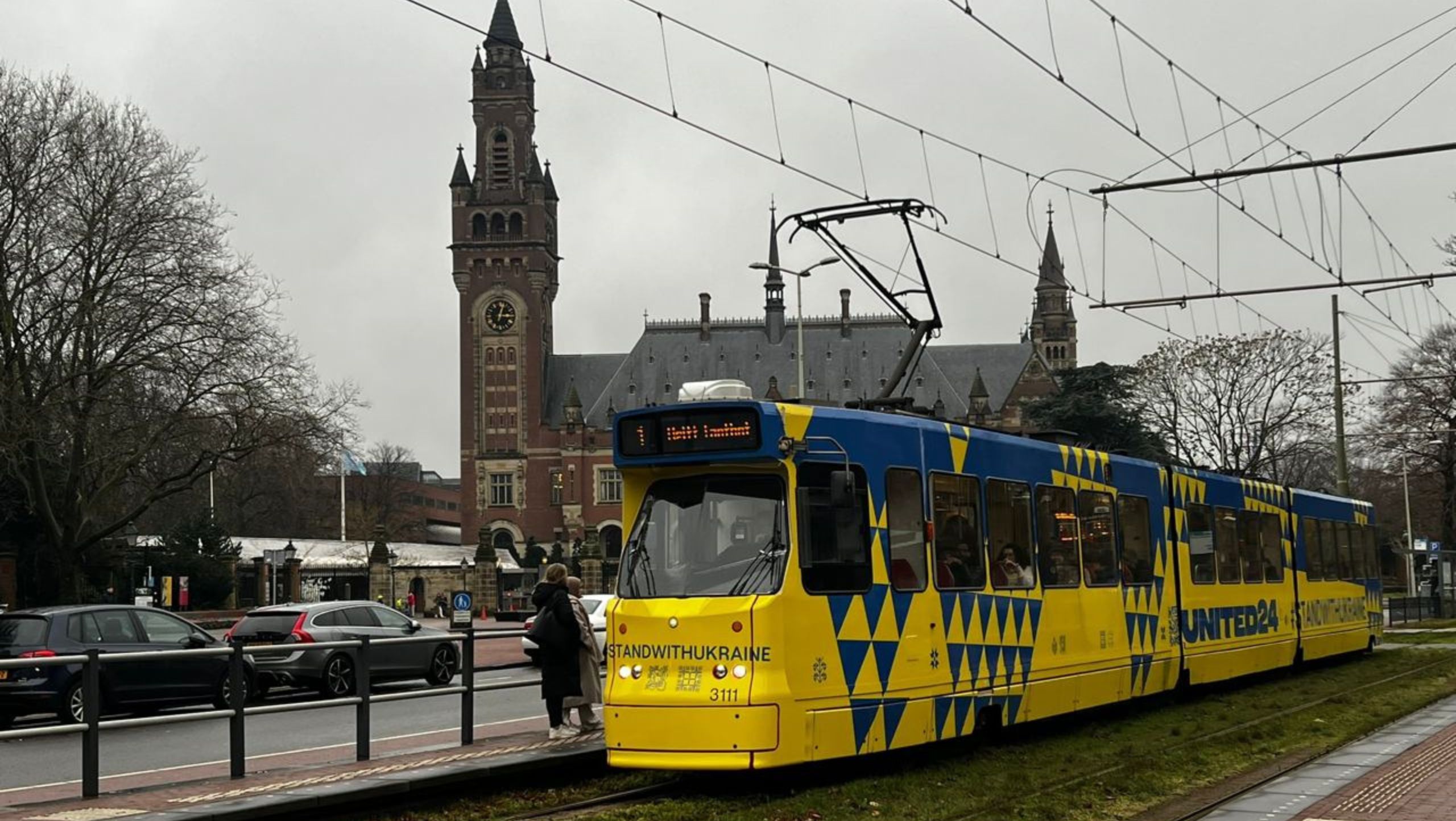 Another Streetcar With The UNITED24 Logo And QR Code Is Active In Hague another-streetcar-with-the-united24-logo-and-qr-code-is-active-in-hague