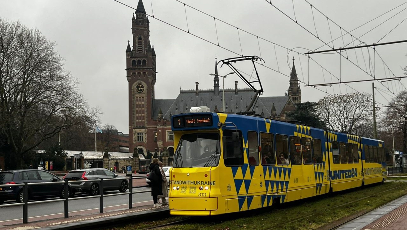Another Streetcar With the UNITED24 Logo and QR Code is Active in Hague