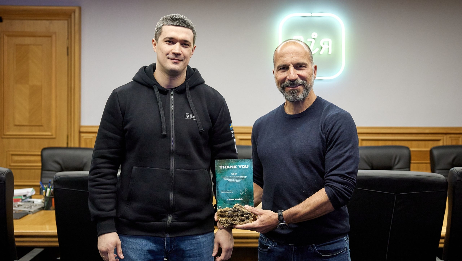Uber CEO Arrives in Kyiv; Announces a New Donation via UNITED24