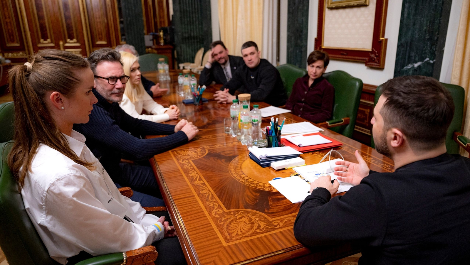 President Zelenskyy has Discussed the Rebuild Ukraine Program With UNITED24 Fundraising Platform Ambassadors, Elina Svitolina and Michel Hazanavicius