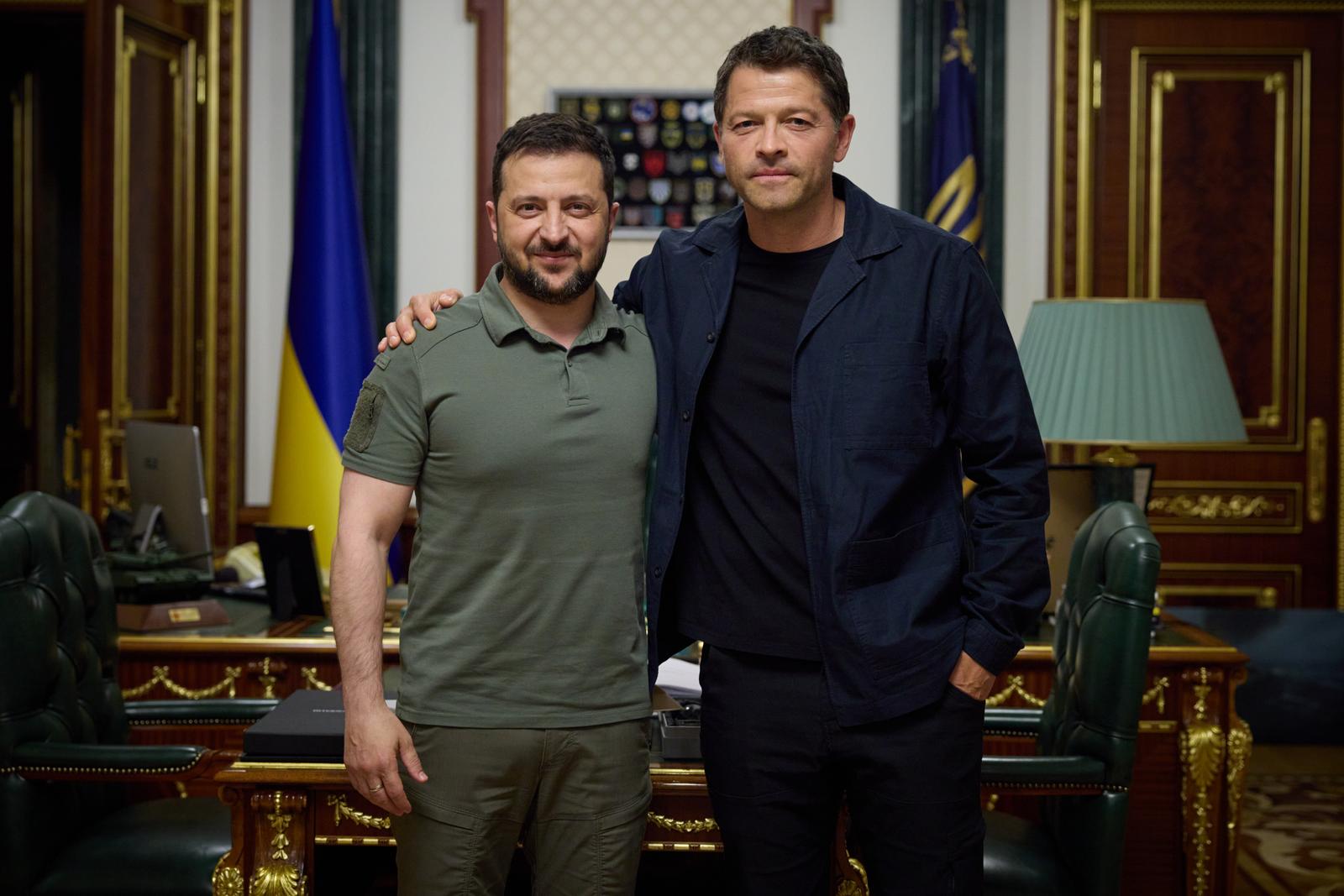 Misha Collins Visits Kyiv and Meets with President Zelenskyy, Becoming a UNITED24 Ambassador 