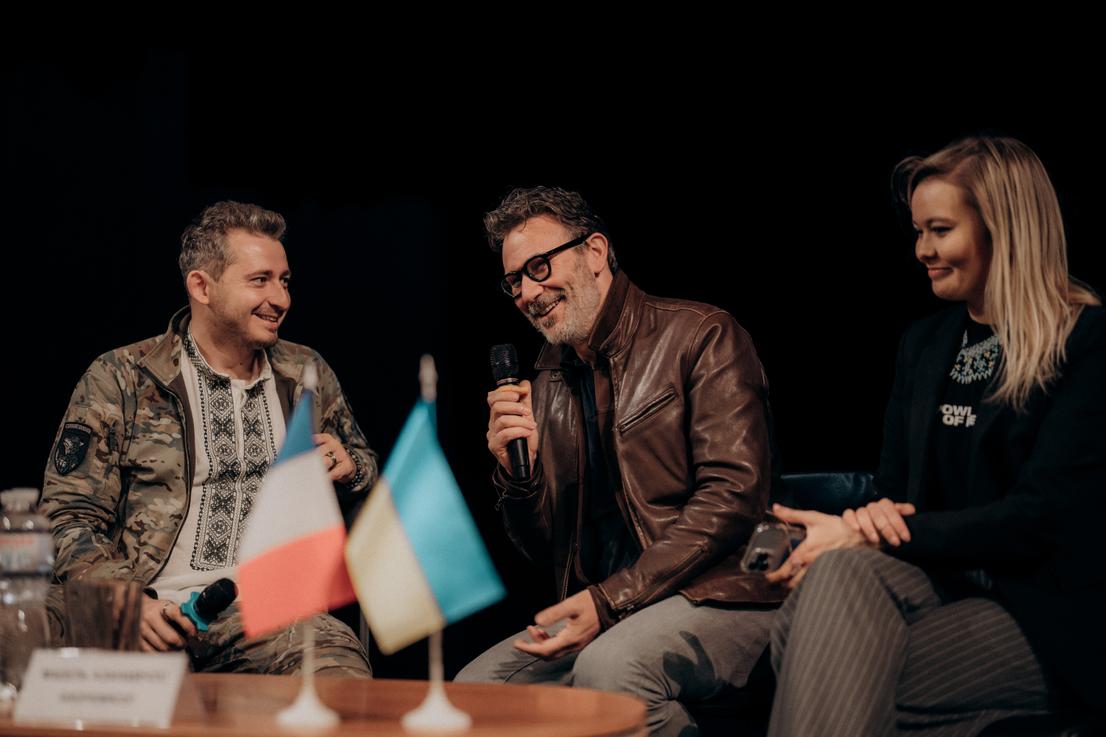  Michel Hazanavicius, film director and UNITED24 ambassador, answered questions for students of the Kyiv National I. K. Karpenko-Karyi Theatre, Cinema and Television University
