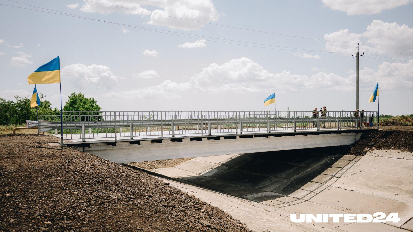 Віталій Кім відкрив мостовий перехід у миколаївській області, відновлений завдяки донорам UNITED24 