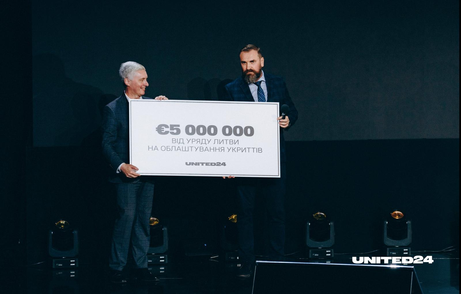 5,000,000 euros from the Lithuanian government to equip shelters in Ukrainian schools! 