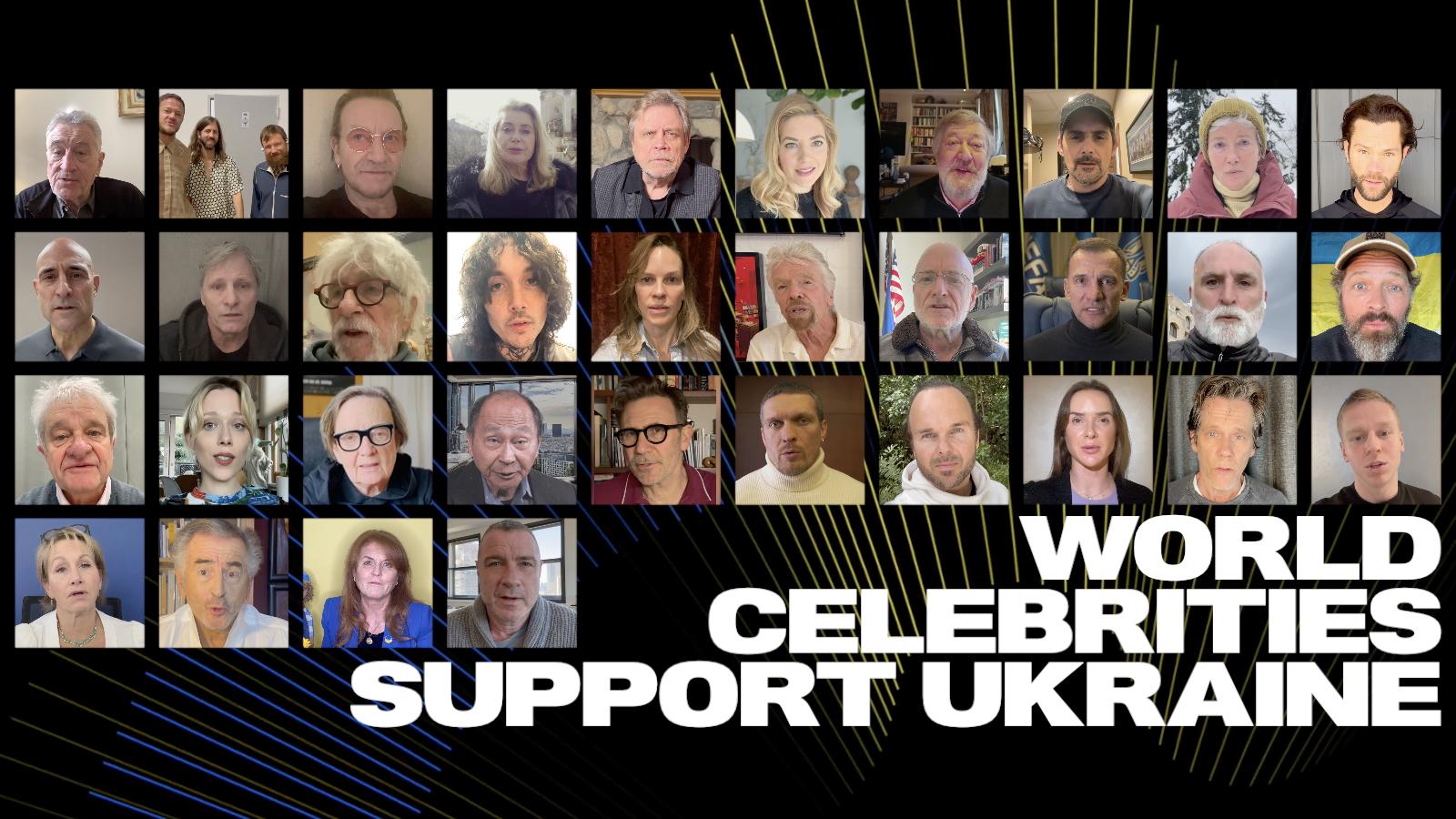 World celebrities support Ukraine