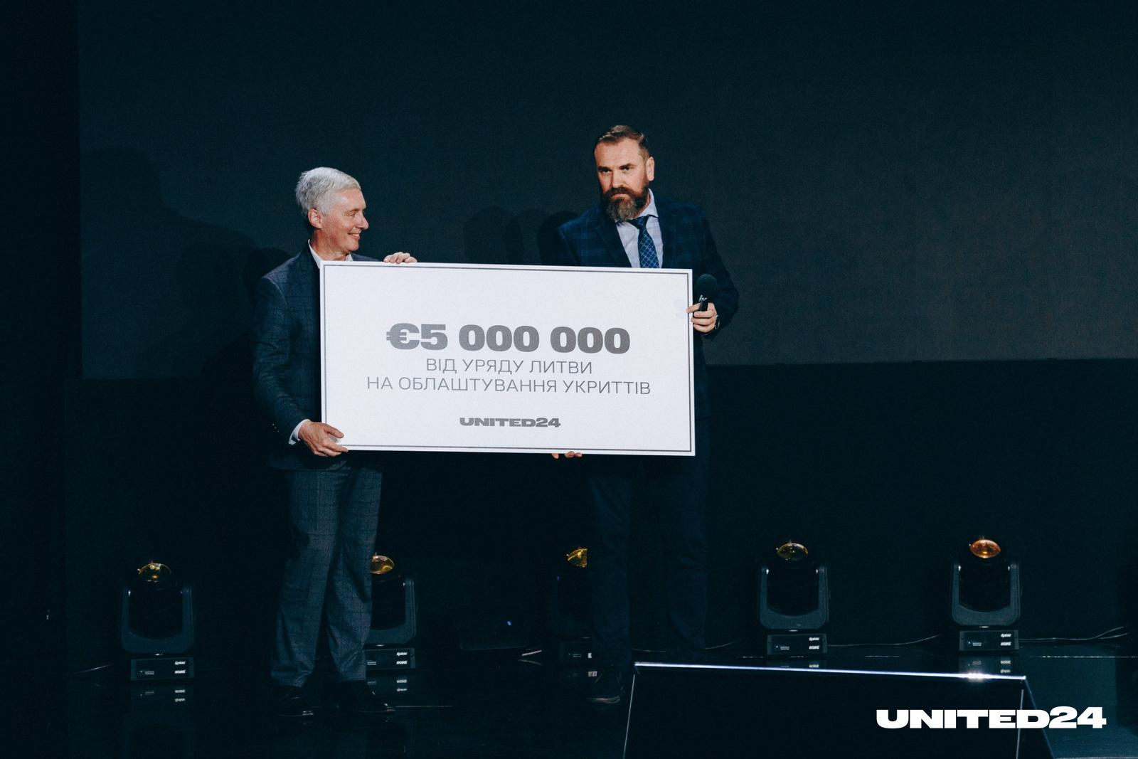 5,000,000 euros from the Lithuanian government to equip shelters in Ukrainian schools! 