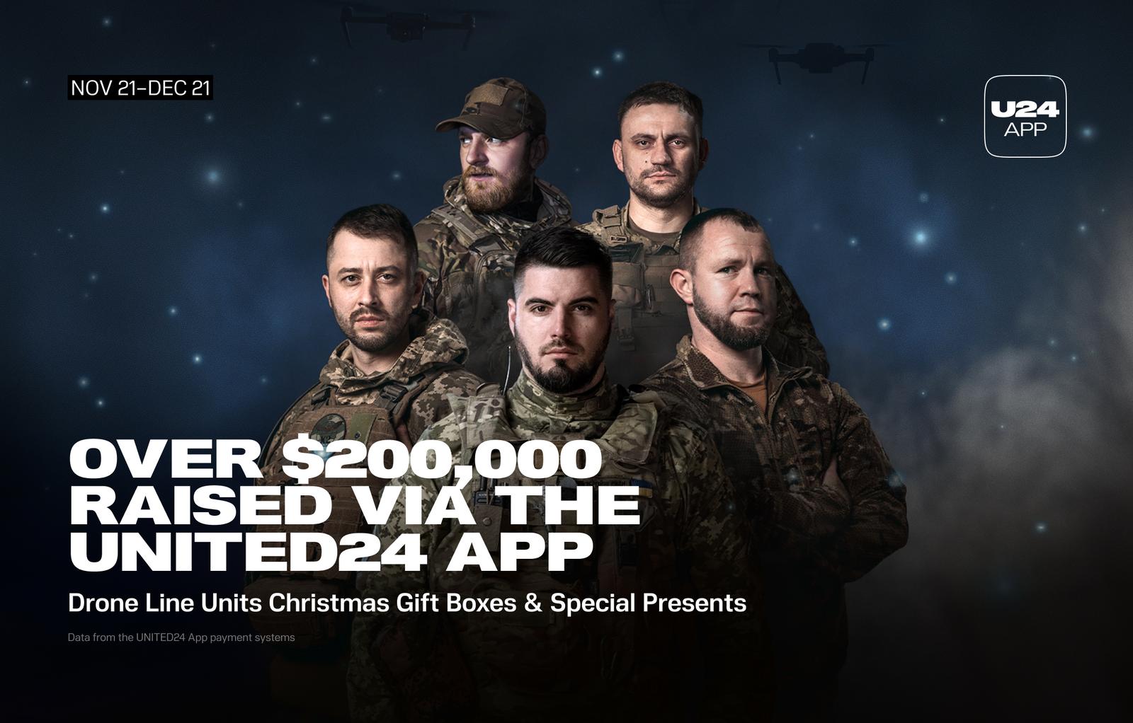 Together, from November 21 to December 21, we raised over $200,000!