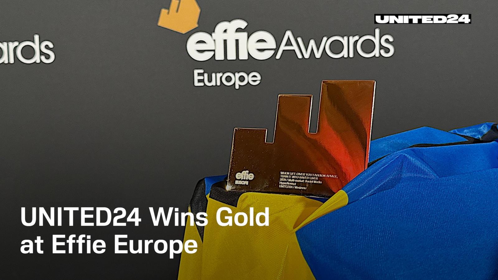 UNITED24 won the Effie Europe gold for its T-shirt raffle campaign, which was part of a fundraiser for medical evacuation vehicles