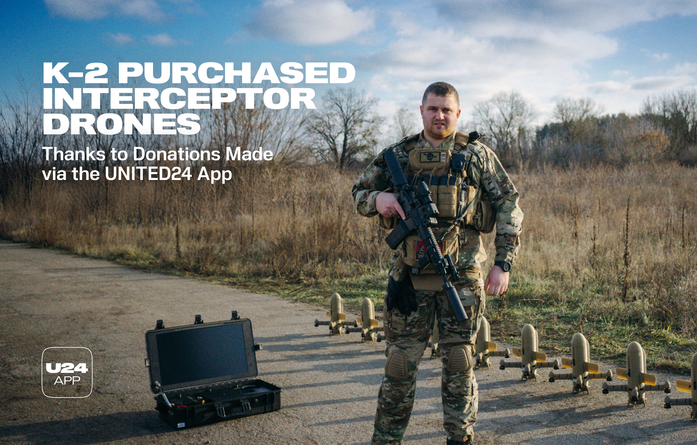 16 Interceptor Drones and a Ground Station Delivered to K-2 Unit on the Frontline