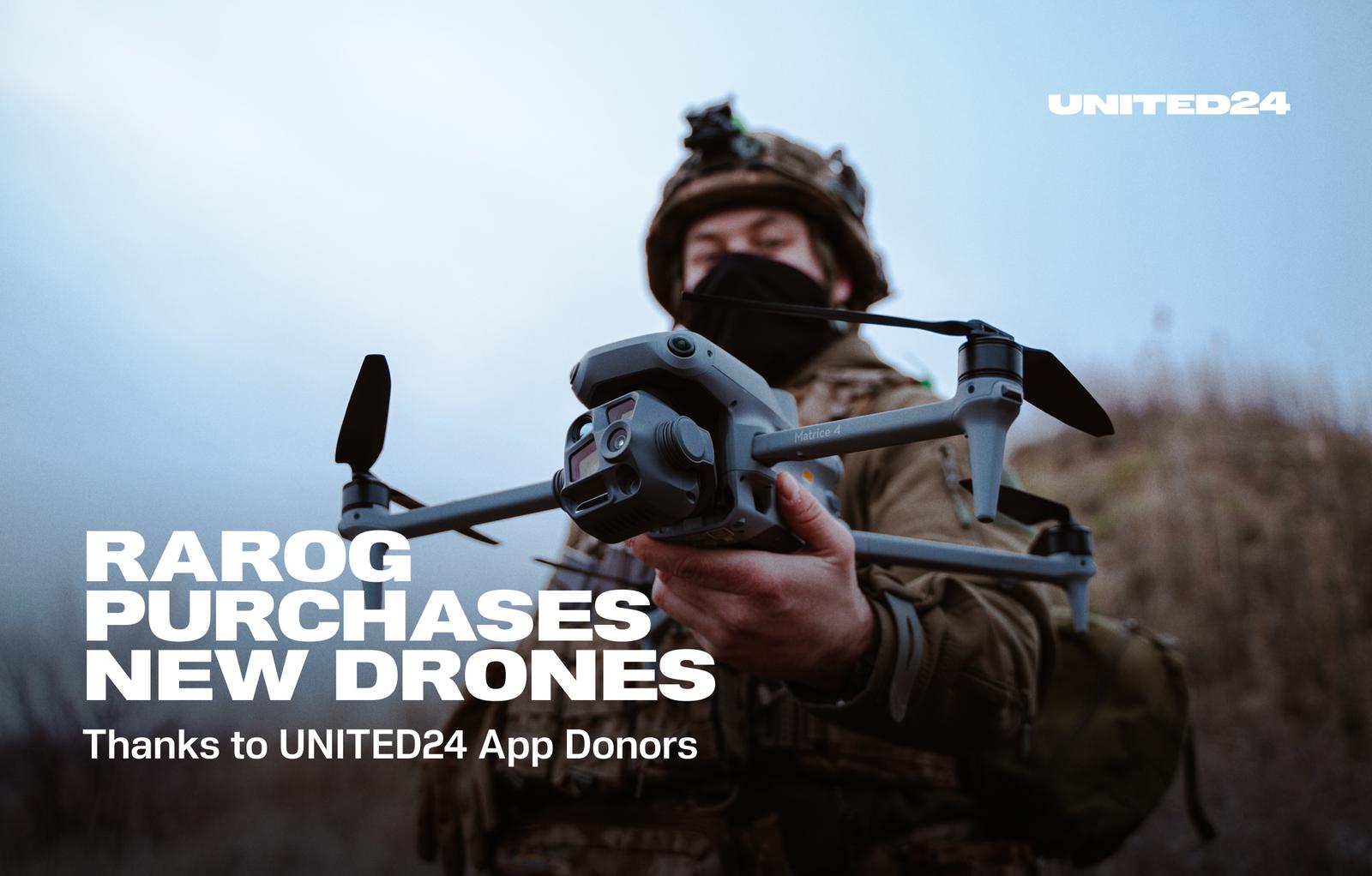 Rarog Purchases New Drones Thanks to UNITED24 App Donors