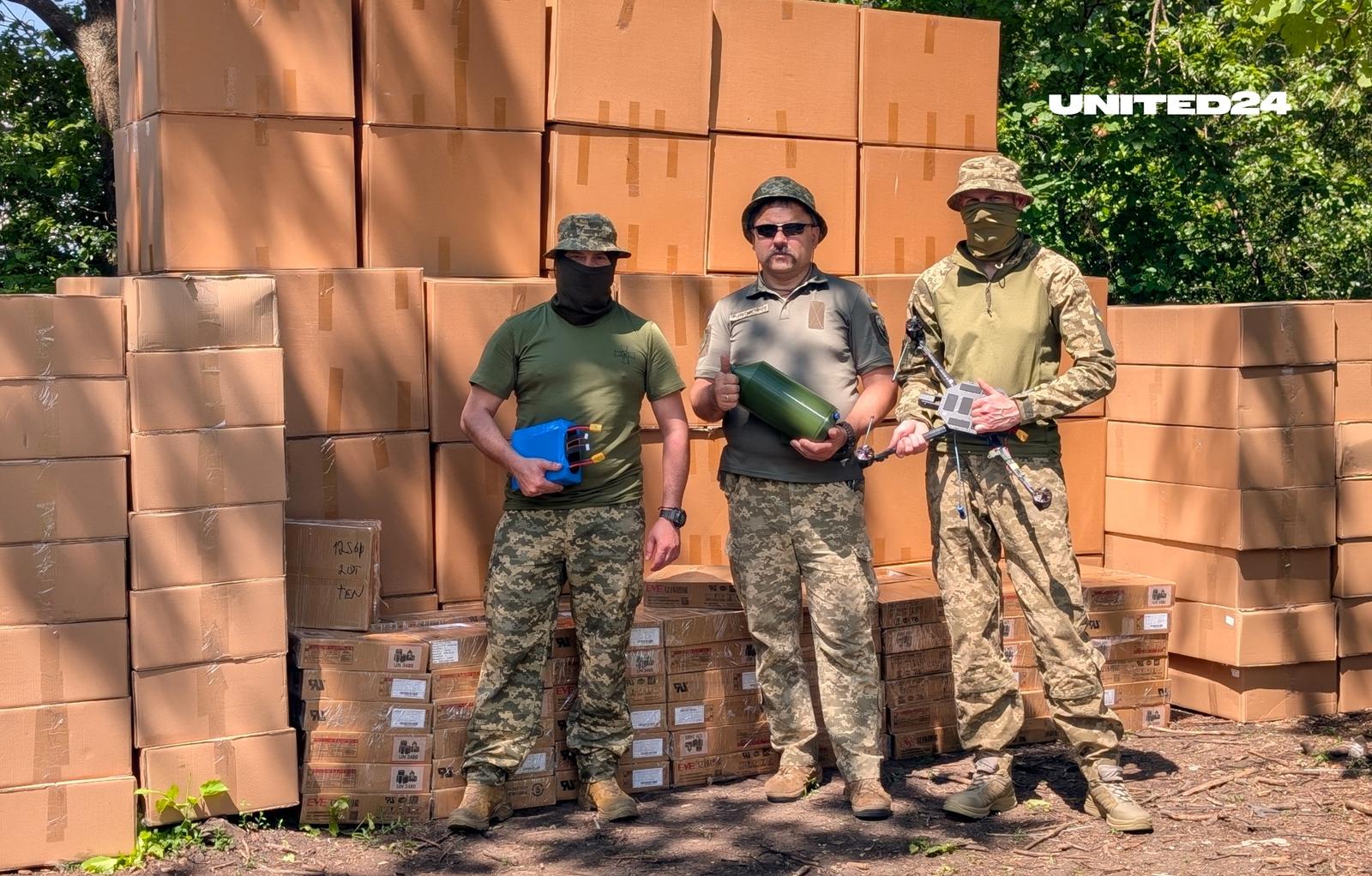 500 VYRIY OPTO 15 Drones Procured for Frontline Units Thanks to UNITED24 Donors