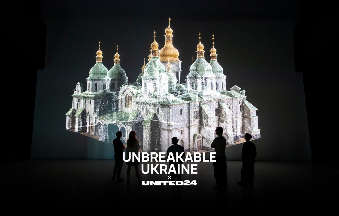 UNITED24 та імерсивна виставка Unbreakable Ukraine об'єдналися, щоб зібрати кошти для українських дітей