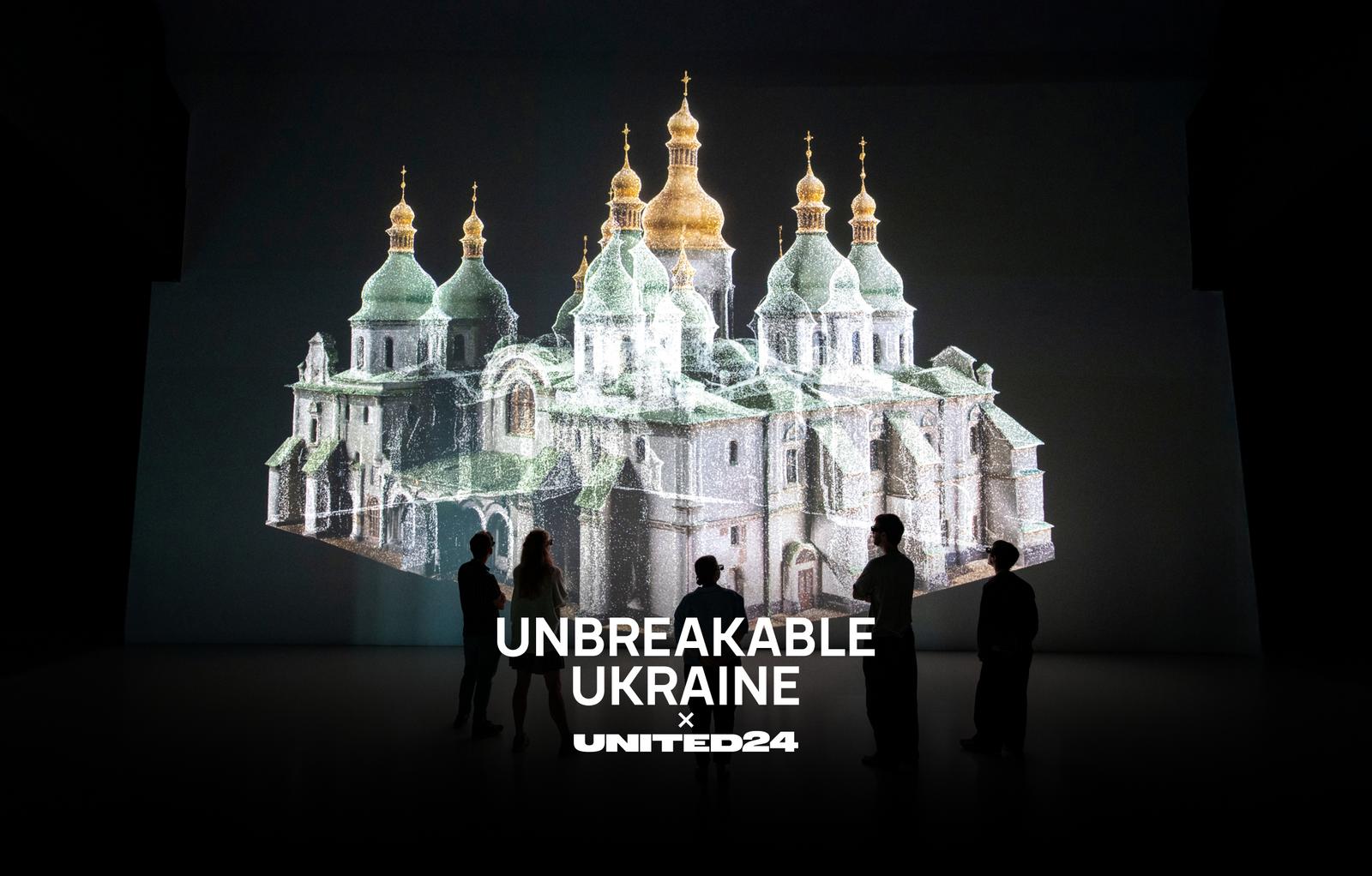 UNITED24 та імерсивна виставка Unbreakable Ukraine об'єдналися, щоб зібрати кошти для українських дітей