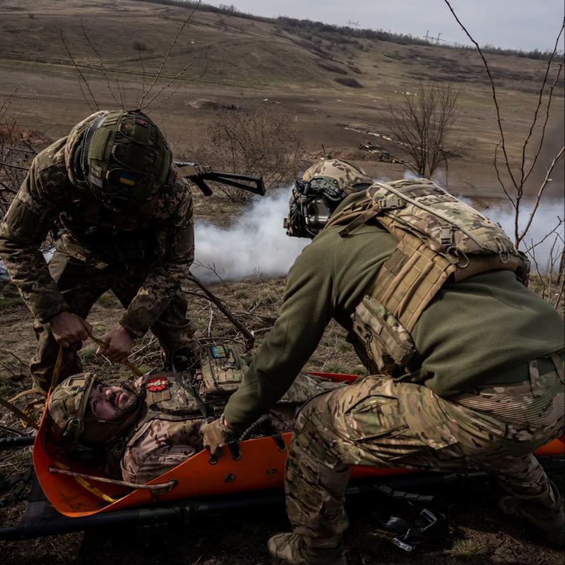 Training of the 79th Separate Air Assault Brigade. April 2024.