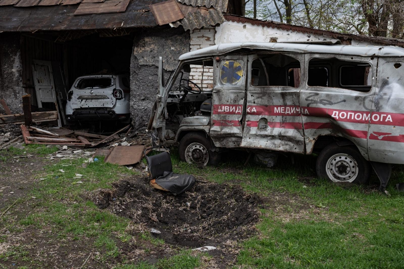 26 квітня 2022 року. Новий Биків, Україна.  Фото: Олексій Фурман / Getty Images.