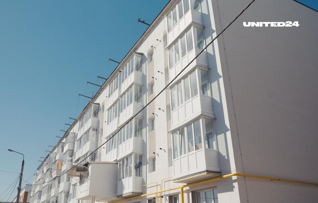 Apartment Building in Borodianka Was Restored Thanks to Support From UNITED24 Donors